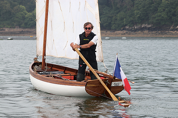 Marc Rohou à la godille sur Avel