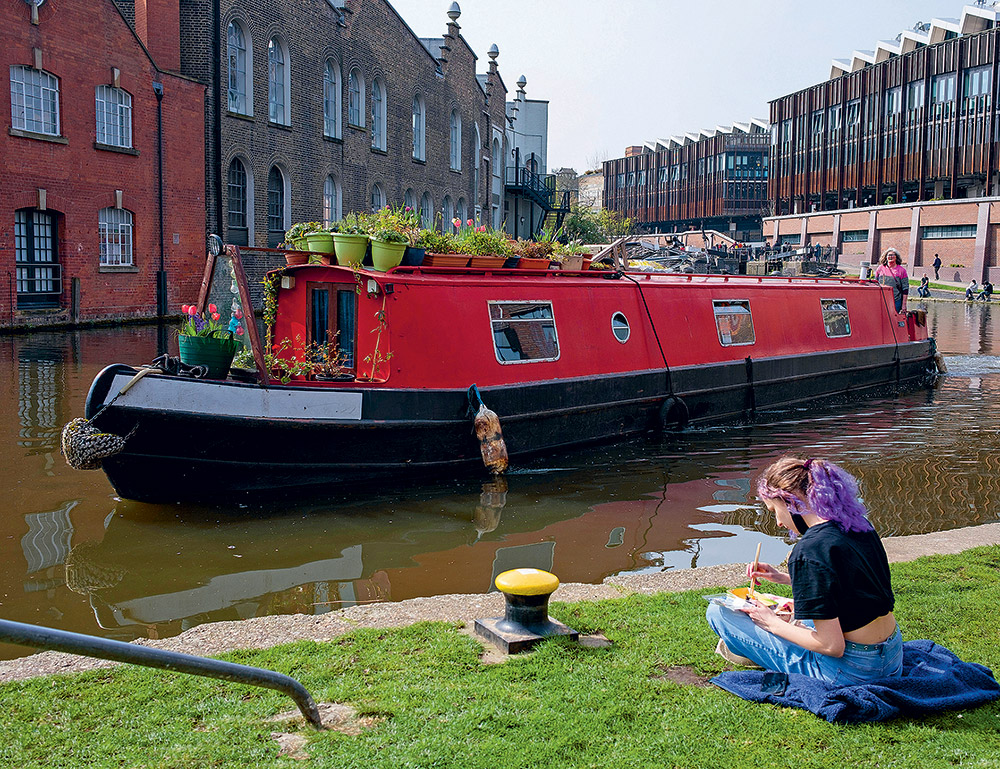 Bateau à moteur, pour décorer les restaurants et les maisons.